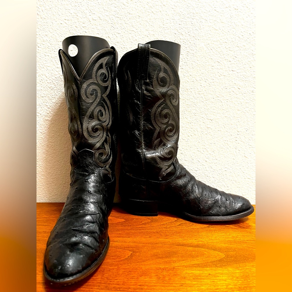 Dan Post Exotic Ostrich Boots Made In USA